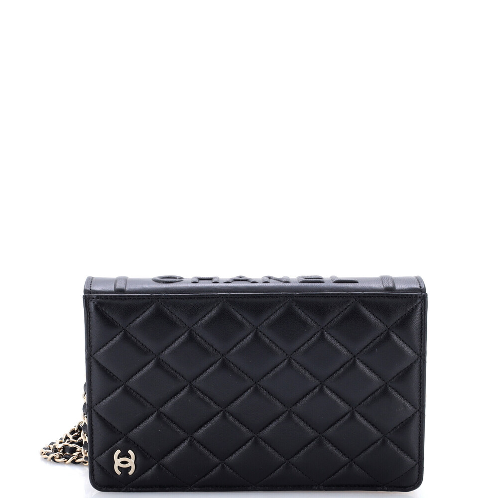 Chanel Book Wallet on Chain Quilted Lambskin